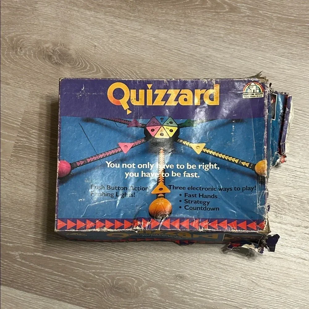 Vintage Quizzard Electronic Quiz Game By Random House 1988 TESTED